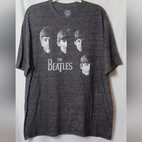 THE BEATLES Gray Crew Neck Short Sleeve T-Shirt. Size 2X - Picture 2 of 9